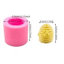 1pc 3D Bee Hive Molds, For Wax Candles, Soap, Bath Bombs, Plaster Crafts