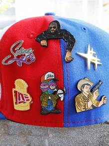 1/2/3/4/6PCS Golf Cap Clip Z Prostym Metalowym Nowym Pinem Z Kreskówki, Zabawna Dekoracyjna Pin, Odznaka Czapki Golfowej, Dekoracja Czapki Baseballowej, Kreatywne I Modne Litery, Prezent Dla Przyjaciela - Wielokolorowe - Zobacz 1