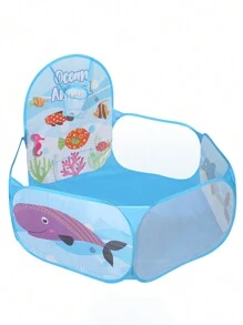 1pc Children's Fabric Ball Pit, Large Capacity Foldable Portable One-Click Storage, Indoor Fun Interactive Playhouse Tent Toy For Toddlers, Boys & Girls, Halloween, Thanksgiving, Birthday Gift, Daycare, Christmas Party (Balls Not Included)