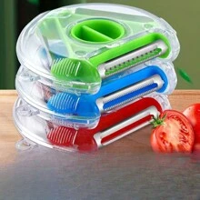 3-In-1 Kitchen Tool: Multifunctional Fruit And Vegetable Peeler, Potato Slicer And Chopper - Essential For Camping And RV