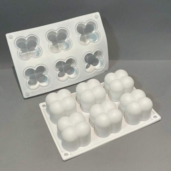 Molde de Silicone MINI Bubble 6 Cavidades p Velas Artesanais