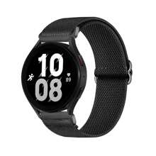 2 piezas de correa de liberación rápida compatible con Samsung Galaxy Watch 7/4/5/6 de 40mm y 44mm/6 Classic de 43mm y 47mm/Active 2/Gear S3 Classic, banda de reloj de nailon con lazo elástico para HW Watch GT5 GT4 de 41mm y 46mm/GT2/GT 3 de 42mm y 46mm/HW Watch 4 Pro/GT 5 Pro, pulsera ajustable de nailon elástico compatible con Apple Watch de 49mm, 46mm, 45mm, 44mm, 42mm, 41mm, 40mm y 38mm para mujer y hombre
