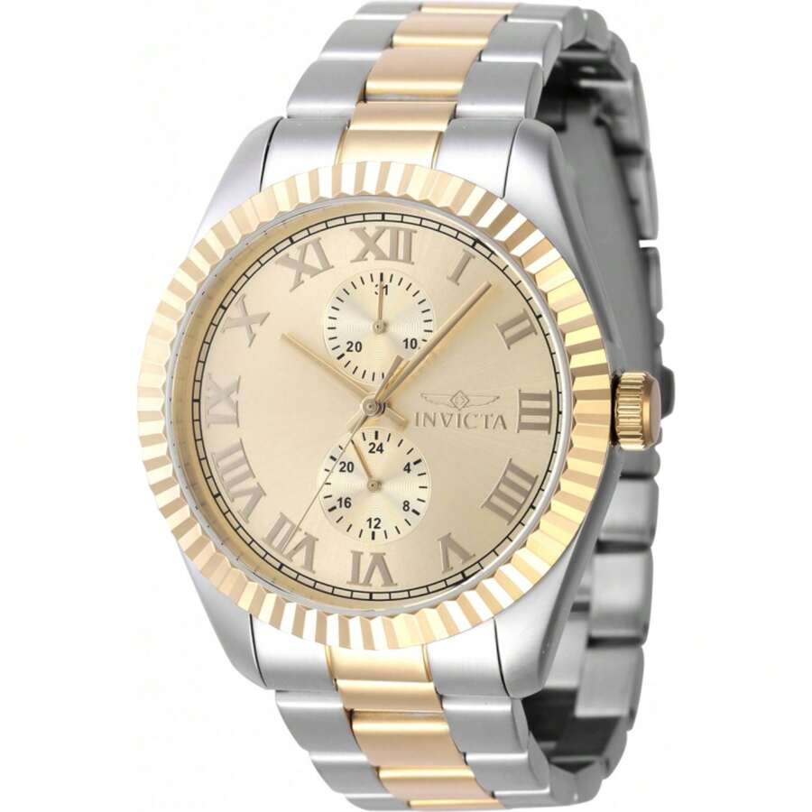 Invicta 47428 Men's Specialty Gold Tone Dial Bracelet Quartz Watch