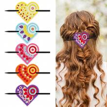 5pcs Diamond Painting DIY Hair Clip Set, Diamond Painting Beginner Set With Cats Claw Pattern, Made Of PU Material, Beautiful Hair Bun Decoration, Great Gift For Hair Accessories And Friends For Valentine's Day