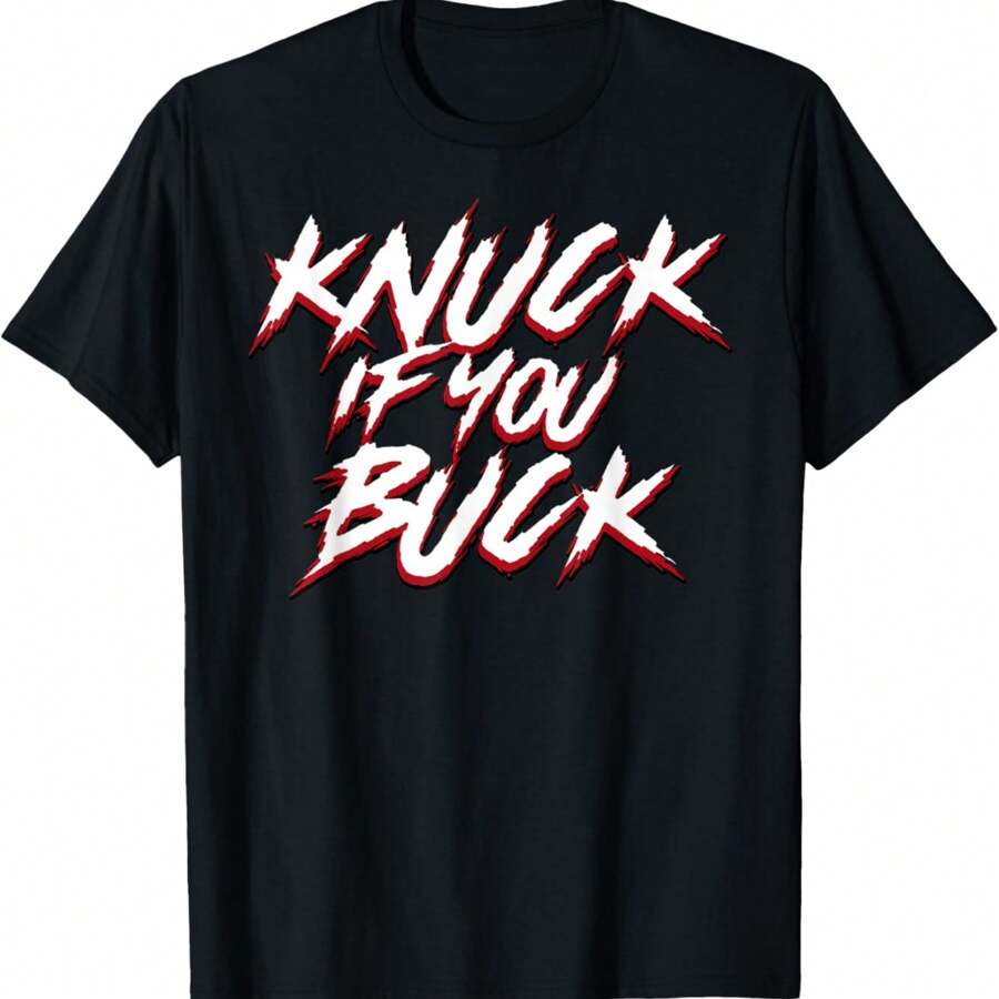Knuck If You Buck T-Shirt - Black - View 1