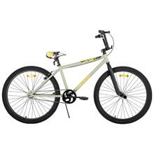 HILAND Redeem2.0 24 26 Pouces Vélo BMX Freestyle pour 8+ Ans Ado & Adulte, Vélo BMX Mono Vitesse avec 2 Pegs & V-Brake Arrière, Débutant à Confirmé, Rayons Multiples (Bleu/Gris Vert/Arc-en-ciel)