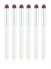 5pcs Round Lip Brushes, Portable Lip Stain Concealer Lip Liner Makeup Brushes, Professional Makeup Artist Tools - Multicolor - View 10