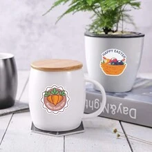 50 PCS Easter Eggs Stickers Vinyl Aesthetics Stickers For Scrapbooking, Diary, Laptop, Bumper, Skateboard, Water Bottle, Computer, Phone, Cartoon, Hard Hat, Car Stickers And Decals