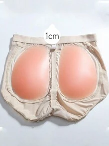 硅胶臀垫，提臀垫，加厚臀部，隐形无缝厚垫，打造更大臀部 - 杏色 - 查看 2
