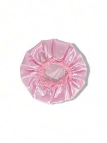 2 buc bonetă de mătase pentru dormit, bonete de păr satinate, bonetă de somn din mătase cu bandă elastică moale, înfășurare de păr din mătase pentru păr creț (negru și roz)