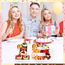 1 pieza Caja de pastel y caramelos de mosaico digital 0-9, bandeja contenedora de caramelos y chocolate, material de papel, sin necesidad de alimentación eléctrica - Cumpleaños, Día de San Valentín, Boda, Compromiso, Despedida de soltera, Año Nuevo y talla grande ocasiones