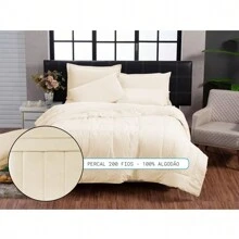 200 Thread Count Natural Cotton Queen Duvet Soft Touch - 香檳色 - 查看 5