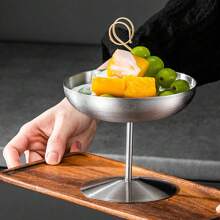 1 件不锈钢冰淇淋杯甜点盛菜杯带脚布丁杯冰淇淋杯酱汁杯甜点开胃菜杯甜点杯不锈钢玻璃杯银色不锈钢 - 彩色 - 查看 7