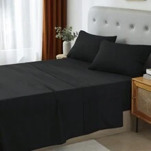 3/4 Piece Home Bed Sheet Set, Soft, Comfortable And Breathable Bedding Set, Hotel Luxury Home Summer Bedding Sheets Twin, 1 Or 2 Pillowcases, 1 Flat Sheet And 1 Fitted Sheet,Room Decor,  Ideal Gift.