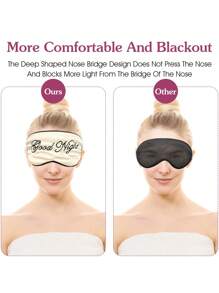 1 件/2 件趣味睡眠眼罩，可调节眼罩，轻质遮光眼罩，男女旅行午睡眼罩，学校，返校，旅行，旅行必需品，家居必需品，眼罩，睡眠眼罩 - 彩色 - 查看 6