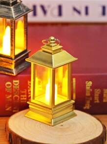 1/2/3 szt. Retro Mini Dekoracyjna Lampa Latarnia z Migoczącą Świecą LED, Dekoracyjna Mini Lampa Wiatrowa z Baterią, Dekoracja Stołu, Wystrój Domu, Wystrój Sypialni, Wisząca Lampa Nocna, Dekoracja Ścienna, Nadaje Się Na Wesele, Dekoracje Świąteczne, Świąteczna Lampa Latarnia