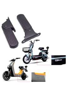 POSAPIES PLAGABLES DE METAL PARA BICICLETA ELECTRICA - Negro - Ver 2