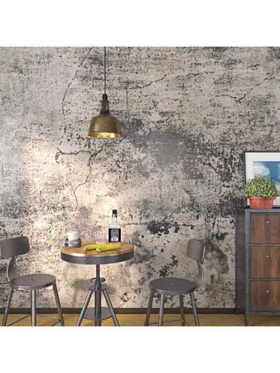 Roll Grijs Cracked Concrete Home Wallpaper Peel Stick Matte Countertop Contact Paper Self Adhesive Removable Vinyl Retro Cement Wand Bedroom Drawers Thick Stickers view 2