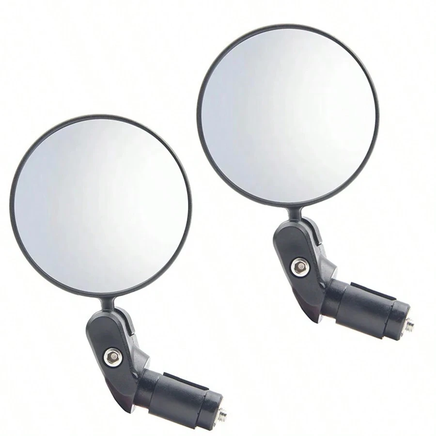 1 Pair Foldable Convex Bicycle Rearview Mirrors, Suitable For Mountain And Road Bikes, Cycling Accessories - Multicolor - View 1