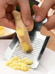 1 قطعة - أداة مطبخ متعددة الوظائف من الفولاذ المقاوم للصدأ لطحن الزنجبيل والثوم يدويًا