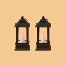 1/2/3 szt. Retro Mini Dekoracyjna Lampa Latarnia z Migoczącą Świecą LED, Dekoracyjna Mini Lampa Wiatrowa z Baterią, Dekoracja Stołu, Wystrój Domu, Wystrój Sypialni, Wisząca Lampa Nocna, Dekoracja Ścienna, Nadaje Się Na Wesele, Dekoracje Świąteczne, Świąteczna Lampa Latarnia