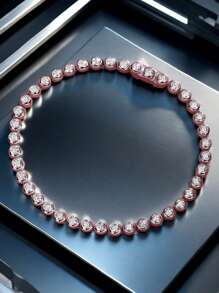 D 色 VVS1 18K 镀银 925 纯银莫桑石银河梦幻手链，优雅时尚女士珠宝 - 銀色 - 查看 9