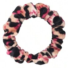 6条女士豹纹发圈,柔软丝绒纯色发绳,可爱舒适的弹性发饰,小号,宽1.5厘米,直径7厘米,适合扎马尾辫。 - 彩色 - 查看 11