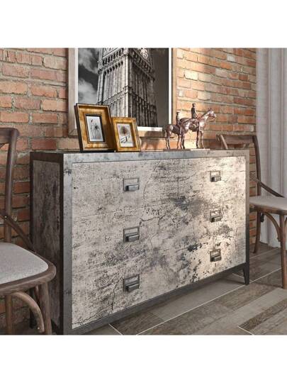 Roll Grijs Cracked Concrete Home Wallpaper Peel Stick Matte Countertop Contact Paper Self Adhesive Removable Vinyl Retro Cement Wand Bedroom Drawers Thick Stickers view 5