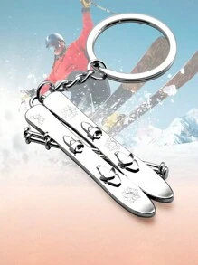 1 pieza Llavero exclusivo con tema de esquí personalizado, esquís, patines, llavero con forma de tabla de nieve, se puede personalizar con texto LOGO, regalos para niños y mayores, regalo para amantes del esquí de vacaciones, encanto de bolsa magnífica, obsequio festivo, Regalo del Día de San Valentín, El comienzo de la temporada escolar, ¡Un hermoso regalo exclusivo!, Suministros escolares, Regreso a la escuela, REGALO escolar para oficina, para la universidad, aula, universidad para maestros, estudiantes universitarios, adolescentes, universitarios y estudiantes de secundaria secundaria, secundaria y preparatoria