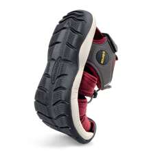 Knixmax Women's Sport Sandals Athletic Closed Toe Hiking Sandal Spring Summer Fishing Beach Water Walking Sandals - Burgundy - View 7