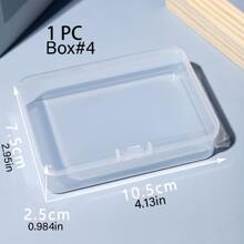 QYDCX 1/5pcs Plastic Storage Boxes With Lids, 5 Size Options, For Collecting Small Items, Beads, Game Accessories, Business Cards, Earrings, Rings, Necklaces, Pendants, Craft Supplies