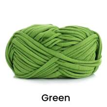 Premium Polyester T-Shirt Fabric Crochet & Knitting Yarn - 1Pc, 100G Each, 30m Length - Ideal For DIY Projects, T-Shirts, Slippers & Baskets, Fabric Strip Handmade Weaving Diy Bag, Shoe, Carpet, Organizing Basket Thread
