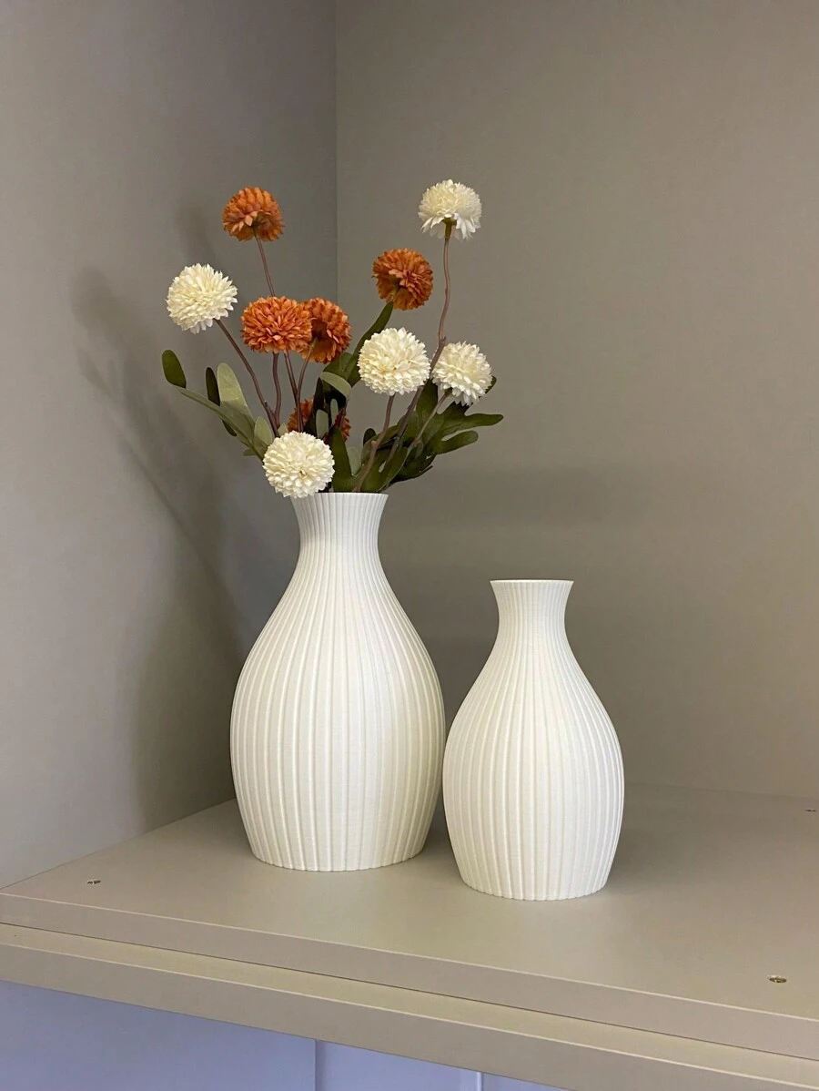 Cachepot Vase Egypt - Tall Vase And High Quality Vase - White - View 1