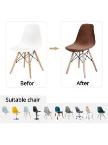 1/2 chiếc bọc ghế nhung màu trơn, bọc co giãn, kiểu Bắc Âu cho ghế trang điểm, chống mài mòn, chống trầy xước, trang trí nhà cửa, màu trơn, bọc tựa lưng, bọc đệm ngồi, thích hợp cho khách sạn, nhà ở, nhà hàng - màu xám nhạt - Xem 5