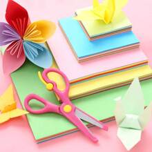 20 Folhas Conjunto de Papel Colorido Cartão Colorido para Artesanato de Origami Suprimentos Escolares Papel 48x66cm De Volta às Aulas - Salmão - Visão 10