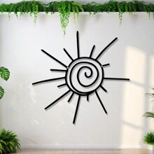 1 pieza Decoración colgante creativa con sol, decoración para el hogar para dormitorio, sala de estar, cumpleaños, ornamento de arte de pared, decoración de pared exterior - Regalo ideal para Día de Acción de Gracias, Día de San Valentín, Día del Padre, Graduación, Inauguración de casa, Cumpleaños