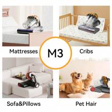 E.LUO Bed Vacuum Cleaner With UV Disinfection And High-Temperature Heating Technology, Handheld Dual Roller Brush Mattress Vacuum Cleaner, 400 Watt Powerful Dual Tube HEPA Filter Handheld Vacuum Cleaner, Suitable For Beds, Sofas, And Mattresses. - US A Type Plug(110-127V) - View 10
