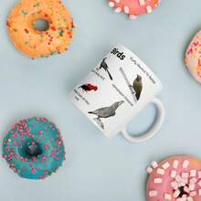 Funny Bird Names Mug Funny Bird Mug Weird Birds Coffee Cup Bird Lover Gift 11oz - 11oz - All White Mug - View 5
