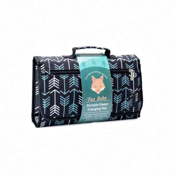 Outdoor Travel Diaper Changing Pad, New Baby Gift Portable Waterproof Diaper Changing Mat With Wet Wipe Pocket, Bohemian Rainbow Sun Design, Suitable For Newborn Baby Boys And Girls