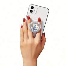 1 pezzo Supporto per telefono cellulare con disegno dipinto di colibrì, supporto universale in plastica per telefono, staffa regolabile, facile da installare e rimuovere, adatto per viaggi di lavoro, viaggi e attività all aperto