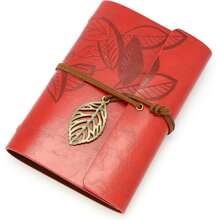 A6 Blank Page Vintage Leather Journal Notebook, Refillable Writing Diary, Travel Diary, Art Sketchbook, Gifts For Women, Men, Teen Girls And Boys, 160 Pages