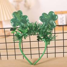 1pc St. Patrick's Day Clover Headband, Irish Festival Party Decoration Hair Accessory, Shamrock & Clover Ornament Headband, Carnival Party Supplies, Birthday Celebration