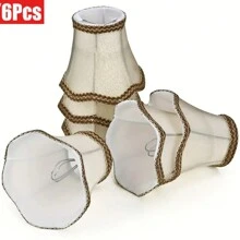 3szt./6szt. Małe klosze do lamp, klips na żarówkę, ręcznie robione, idealne do lamp stołowych, kinkietów, żyrandoli - idealne do sypialni i biura, wystroju domu, prezent dla rodziny i przyjaciół - Wielokolorowe - Zobacz 8