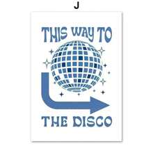 1pc Retro Good Times Ticket Lucky You Dice Gallery Wall Art Prints Blue Abstract Posters Canvas Painting Pictures Living Room Decor No Frame