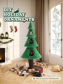 Allewie 63 Inches Cat Tree For Indoor Cat/ Cat Tower With 3 Condos/ 5ft Cat Christmas Tree Party Decoration/ Cat Activity Center Play House And Beds/Green * Bed Frame Queen Queen Bed Frame Bed Frame Full Full Size Bed Frame King Size Bed Frame Twin Bed Frame Room Decor Home Decor Christmas Decor Bedroom Decor Valentine Day Decor Storage Living Room Decor Furniture House Decor - màu xanh lá - Xem 11