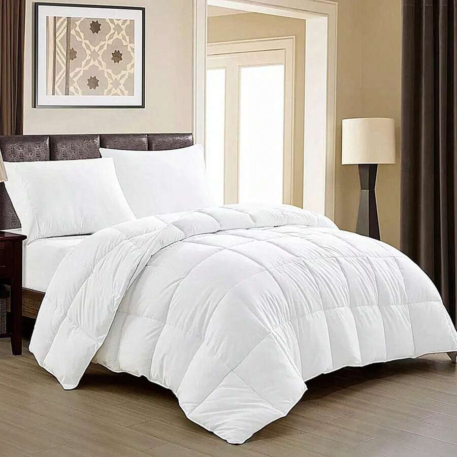 200 Thread Count Natural Cotton Queen Duvet Soft Touch - trắng - Xem 1