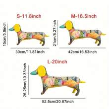6 件狗形亚克力缝纫模板，手工制作记忆狗绗缝刺绣图案 DIY 玩偶工艺品用品带说明书 - 透明 - 查看 2