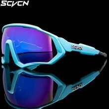 SCVCN Occhiali da ciclismo per bicicletta SCVCN, classici, per uomo e donna, adatti per mountain bike, bici da strada, attività all'aperto come sport, pesca, escursionismo, vacanze, campeggio