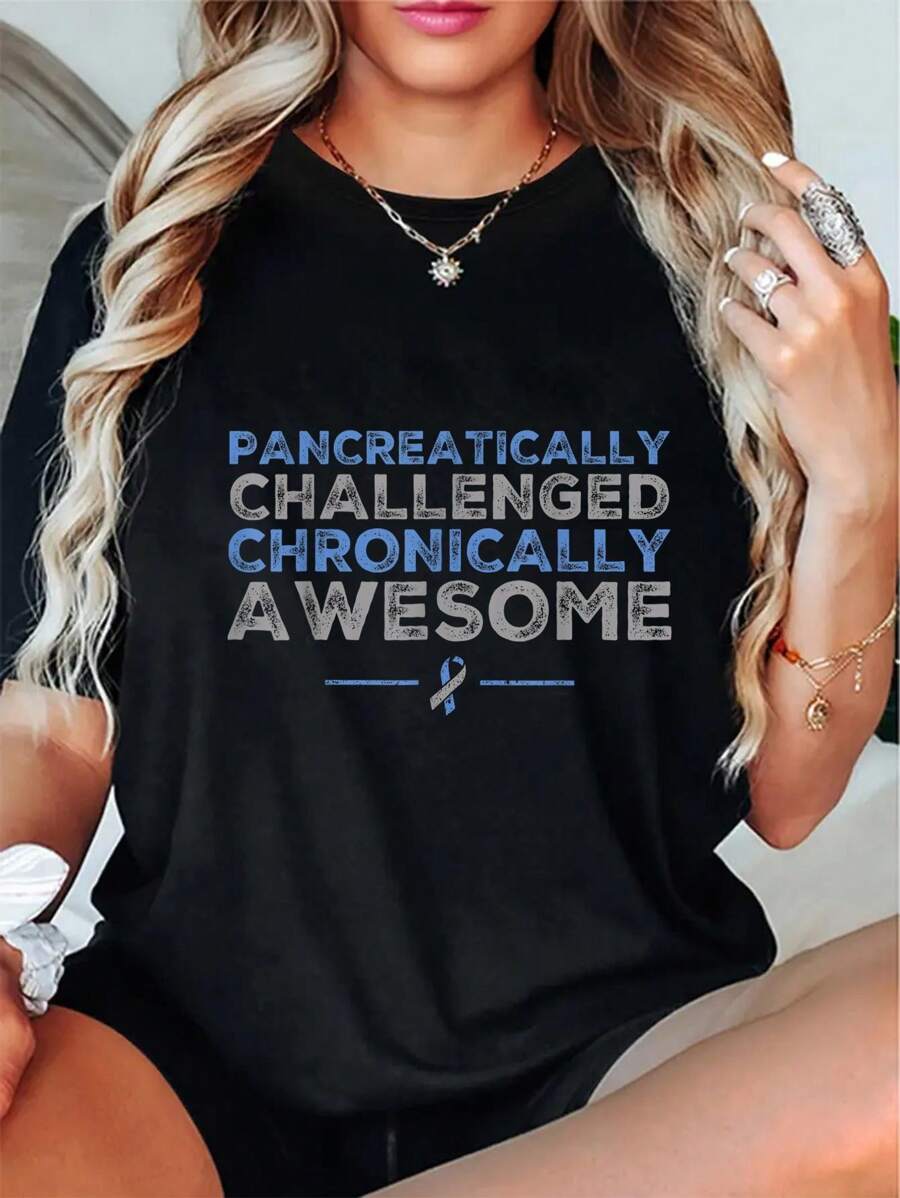 Funny Diabetes Awareness - T1D T2D Diabetic Pancreas T-Shirt - màu đen - Xem 1
