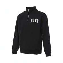 2024 Men's Nike ARCH Pullover Sweatshirt, Style FZ0874-010 - Black - View 1